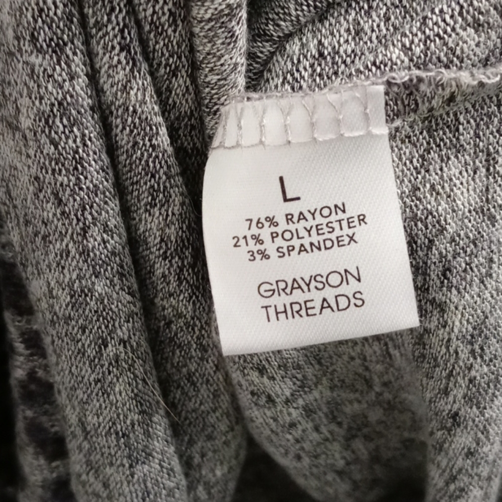 Grayson Threads Gray Leopard Print Top Grey - image 3